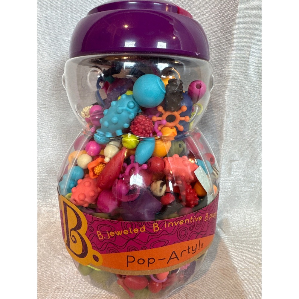 B. Pop-Artlys B Jeweled Beads 500 Pieces Kids Jewelry Making Craft Kit 4-10 Year